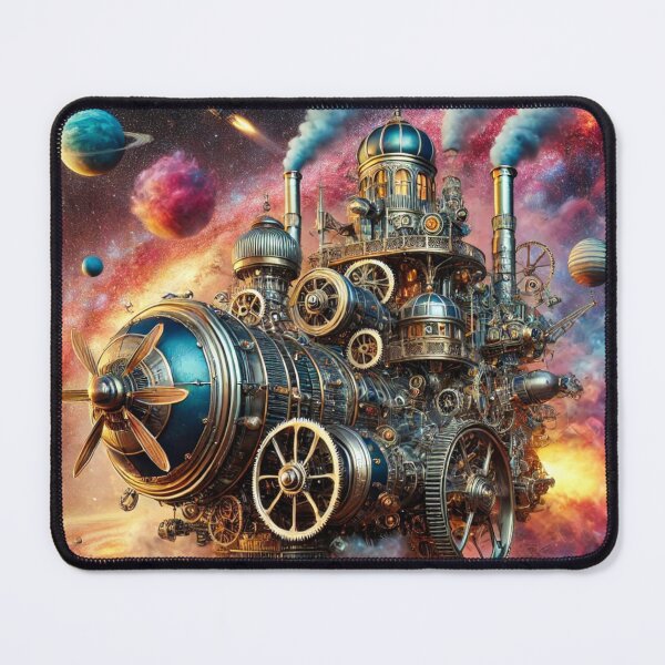 Item preview, Steampunk Spaceship – Fantastic poster between retro technology and vision of the future designed and sold by Eric Nagel.