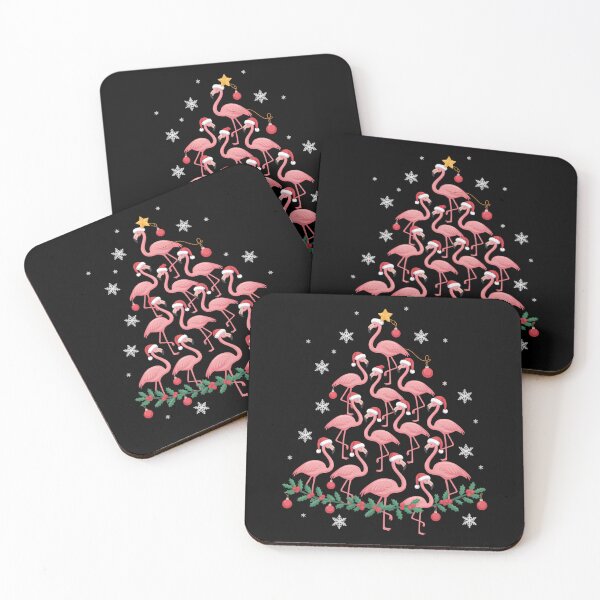Item preview, Christmas Pink Flamingo Tree Holiday Gift Bird Lover designed and sold by JonBarnes22.