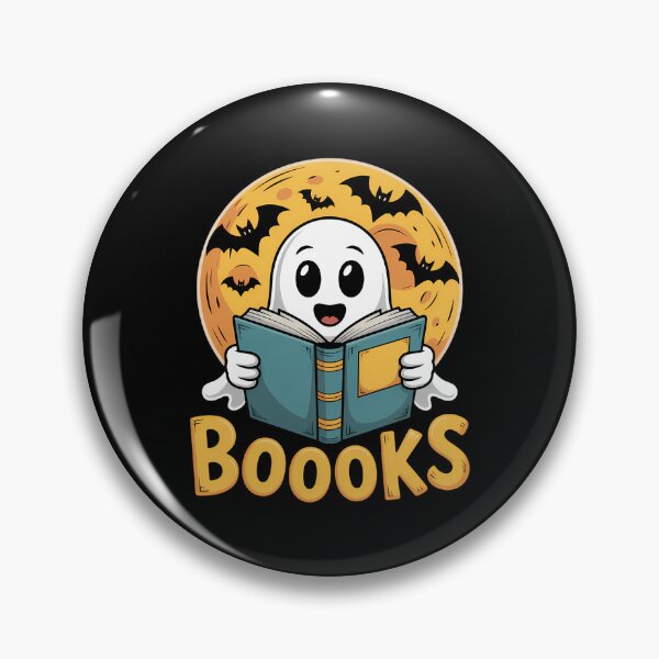 Item preview, Ghost Reading Halloween Bookworm Librarian Book designed and sold by CookWorldLaughs.