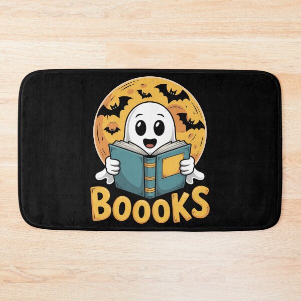 Item preview, Ghost Reading Halloween Bookworm Librarian Book designed and sold by CookWorldLaughs.