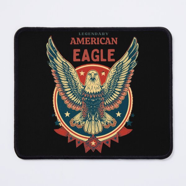 Item preview, Retro American Eagle – Vintage USA Pride Design designed and sold by Morgen Design Studio.