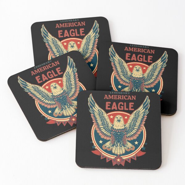 Item preview, Retro American Eagle – Vintage USA Pride Design designed and sold by Morgen Design Studio.