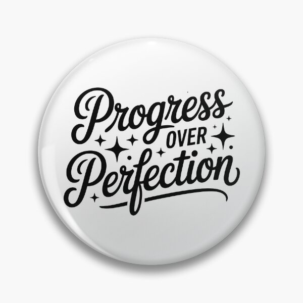 Item preview, Progress Over Perfection Mental Health Quote designed and sold by Love Between Pages.