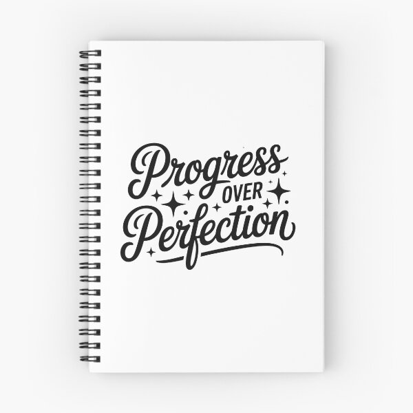 Item preview, Progress Over Perfection Mental Health Quote designed and sold by Love Between Pages.