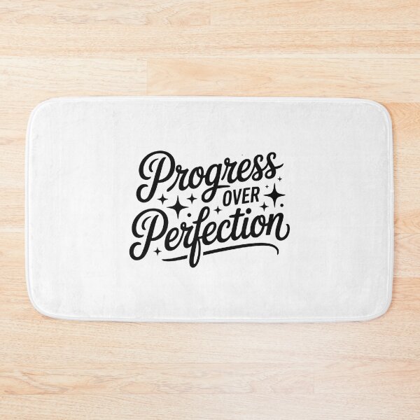 Item preview, Progress Over Perfection Mental Health Quote designed and sold by Love Between Pages.