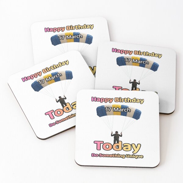 Item preview, Birthday Parachutist 17 March designed and sold by ariksworld.