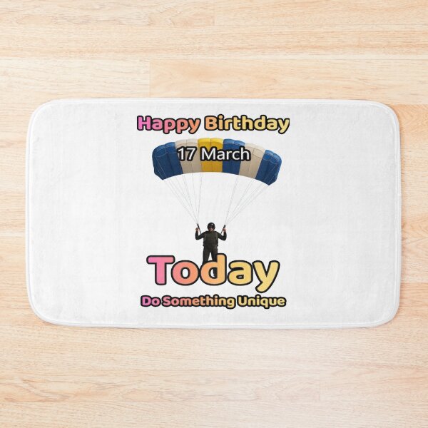 Item preview, Birthday Parachutist 17 March designed and sold by ariksworld.