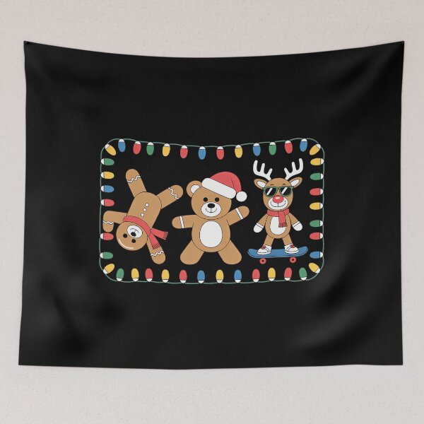 Item preview, Christmas Santa Bear Skate Reindeer Xmas Lights designed and sold by JulienAureo.