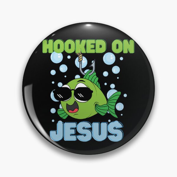 Item preview, Hooked on Jesus – Fun Christian Fishing Tee designed and sold by ThreadedSoulPH.
