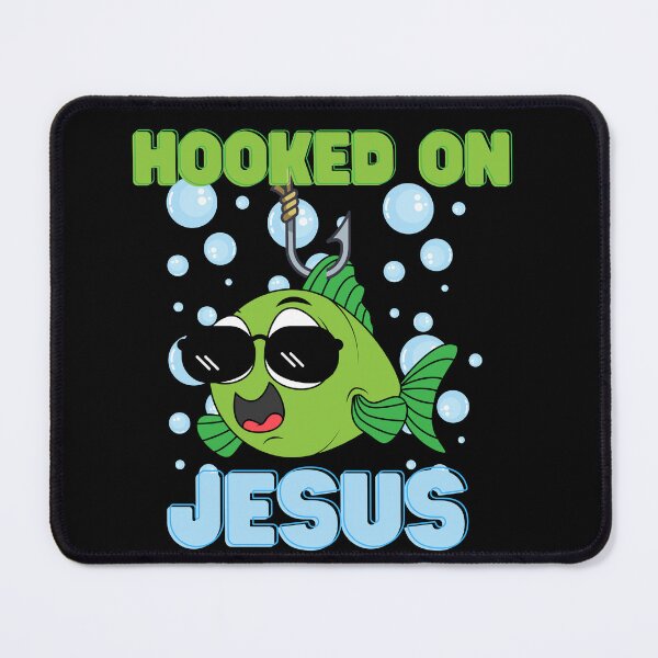 Item preview, Hooked on Jesus – Fun Christian Fishing Tee designed and sold by ThreadedSoulPH.