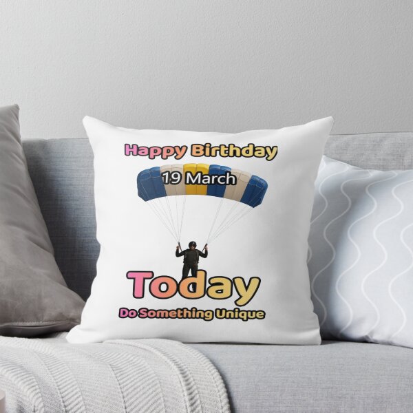 Item preview, Birthday Parachutist 19 March designed and sold by ariksworld.