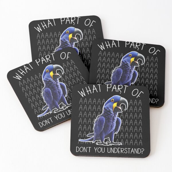 Item preview, Funny Hyacinth Macaw Parrot Birb Meme designed and sold by Kimberley King Art  King Art.