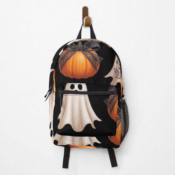 Item preview, Halloween Coquette Bow Pumpkin Spooky designed and sold by DoorwayThreads.