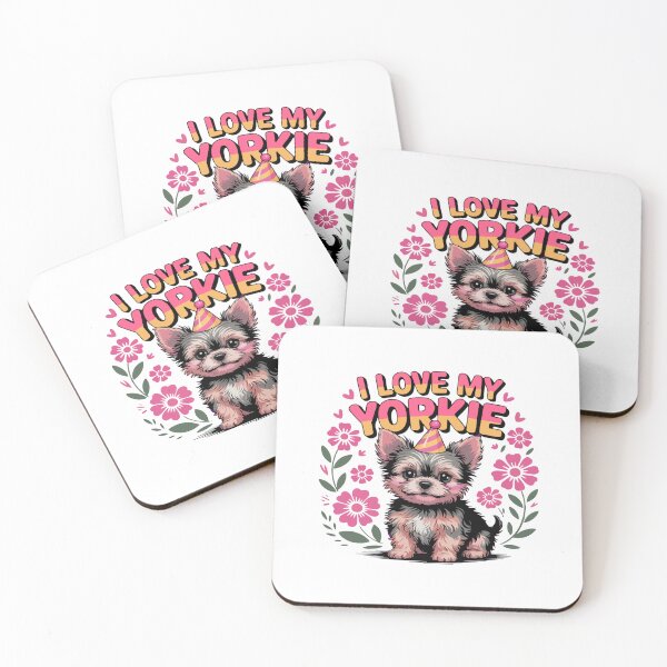 Item preview, i love my yorkie ,Birthday Pup: Yorkshire Style designed and sold by belladesign7.