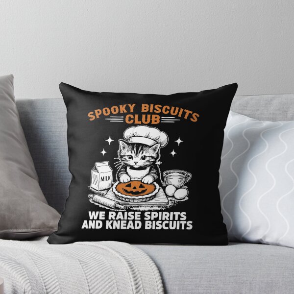 Item preview, Spooky Biscuits Club, Funny Cat Baking Halloween, designed and sold by GuyWithtPie.