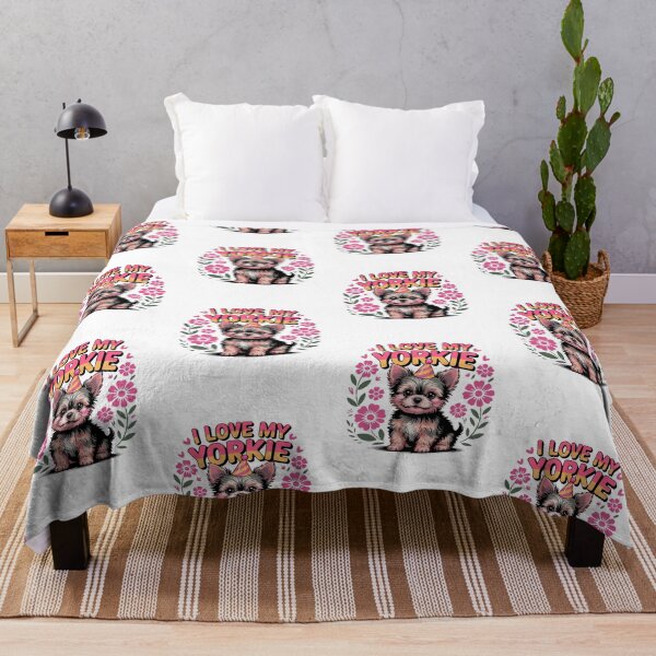 Item preview, i love my yorkie ,Birthday Pup: Yorkshire Style designed and sold by belladesign7.