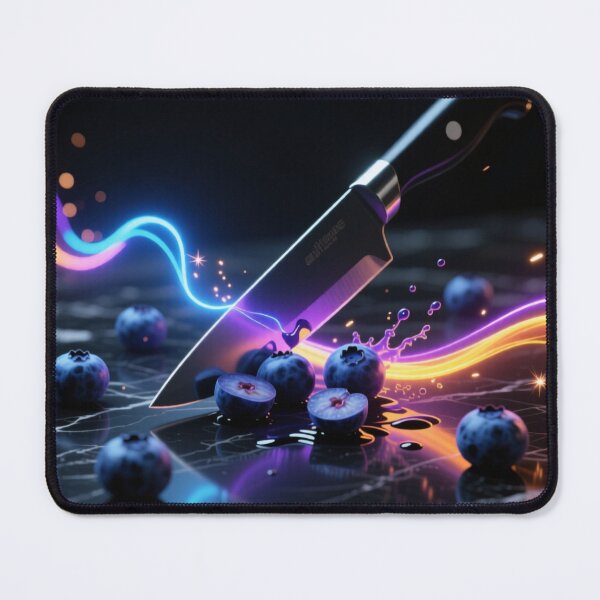 Item preview, Electric Slice: Blueberries in Neon Glow designed and sold by tounm.