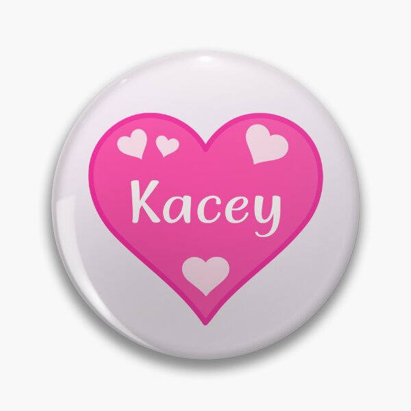 Item preview, Kacey Name Pink Heart  designed and sold by Jeallan Designs.