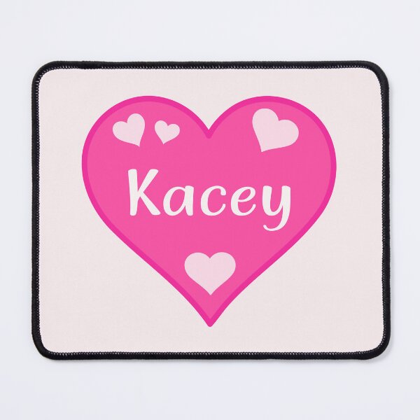 Item preview, Kacey Name Pink Heart  designed and sold by Jeallan Designs.
