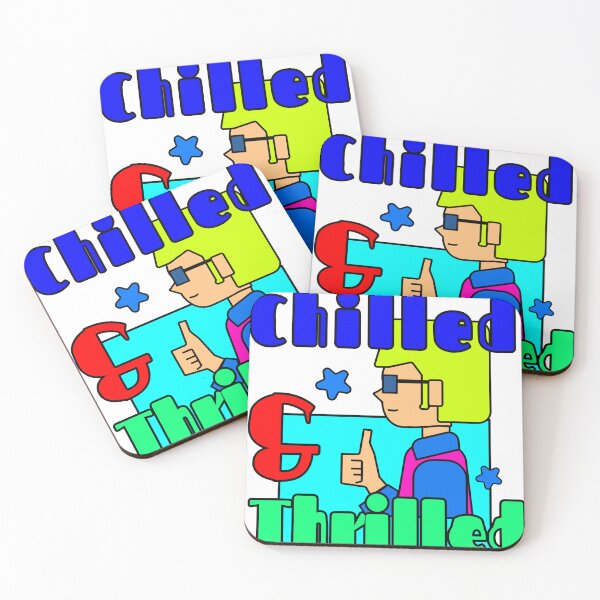 Item preview, Chilled & Thrilled Cartoon Sticker | Cool Retro Pop Design designed and sold by Creation Studio Maniac.