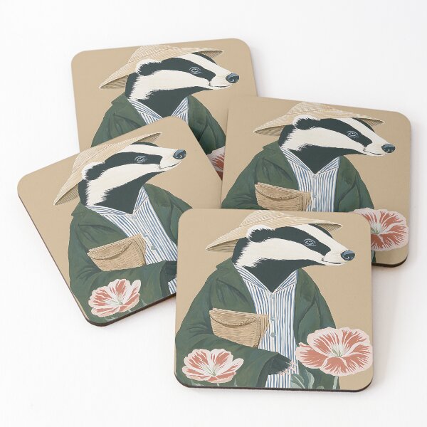 Item preview, The Cozy Cottagecore Badger designed and sold by bapupa.