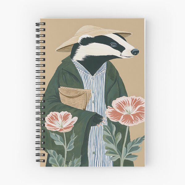 Item preview, The Cozy Cottagecore Badger designed and sold by bapupa.