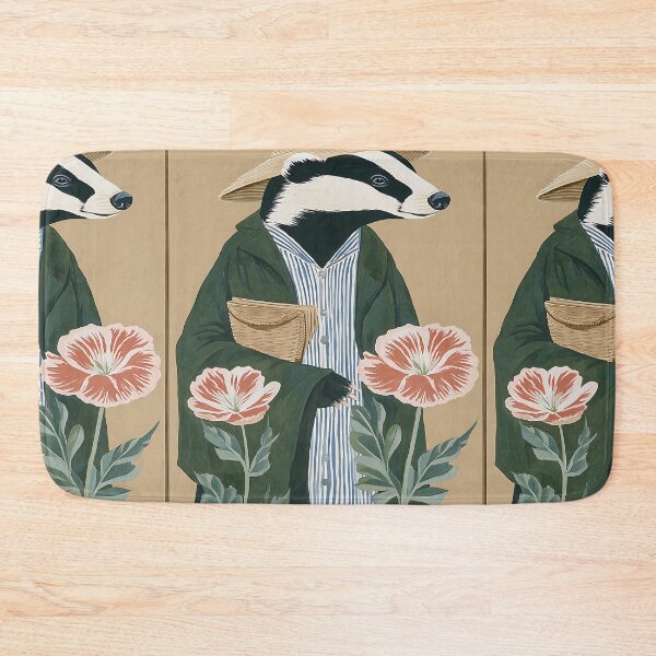 Item preview, The Cozy Cottagecore Badger designed and sold by bapupa.
