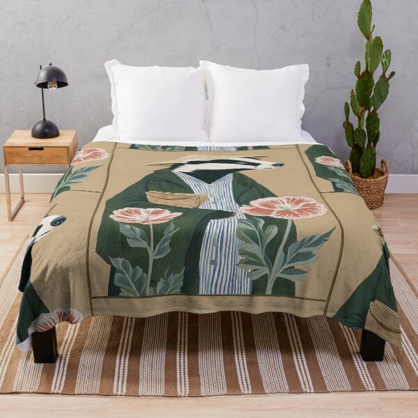 Item preview, The Cozy Cottagecore Badger designed and sold by bapupa.