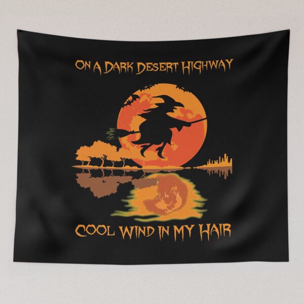 Item preview, Halloween On A Dark Desert Highway Cool Wind In My Hair   	 designed and sold by fozxjrlcmn18.
