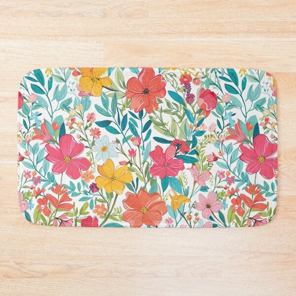 Item preview, Bright Flowers And Lush Green Leaves designed and sold by CoolPixels.