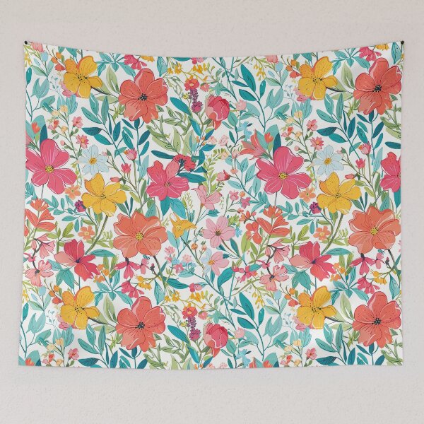 Item preview, Bright Flowers And Lush Green Leaves designed and sold by CoolPixels.