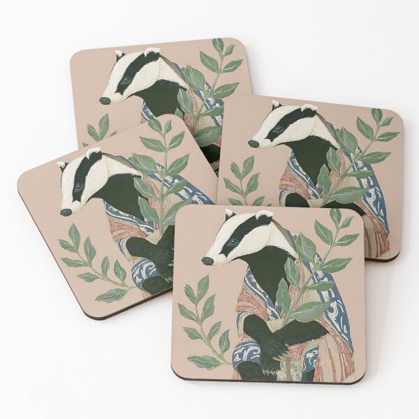 Item preview, The Whimsical Cottagecore Badger designed and sold by bapupa.