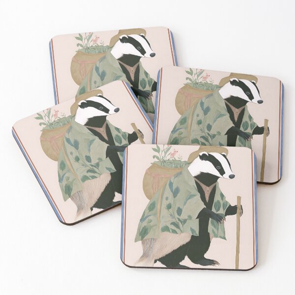 Item preview, The Charming Cottagecore Badger designed and sold by bapupa.