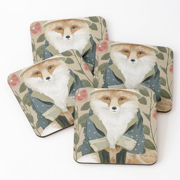 Item preview, The Cozy Cottagecore Fox designed and sold by bapupa.
