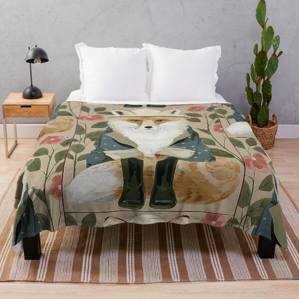 Item preview, The Cozy Cottagecore Fox designed and sold by bapupa.