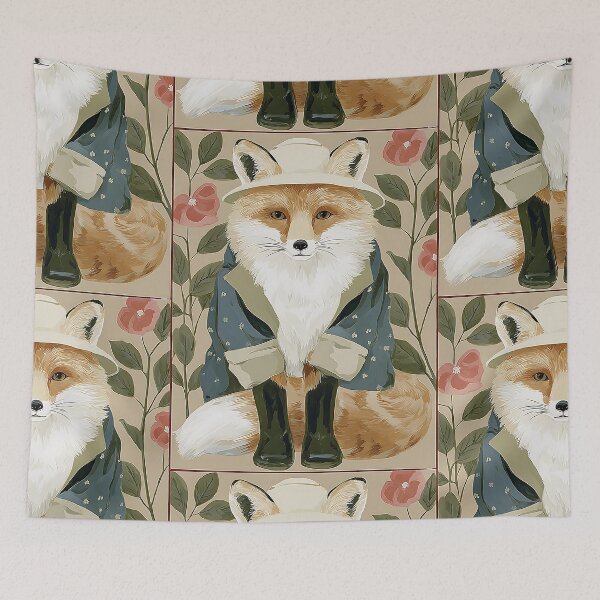 Item preview, The Cozy Cottagecore Fox designed and sold by bapupa.