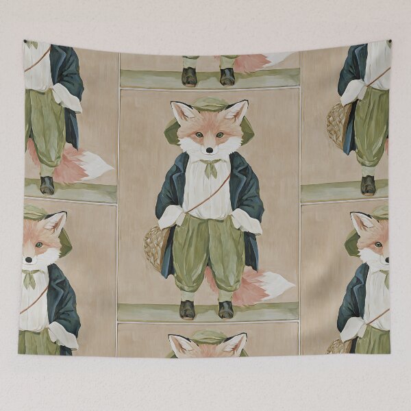 Item preview, The Whimsical Cottagecore Fox designed and sold by bapupa.