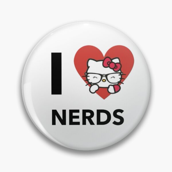 Item preview, Hello Kitty I Love Nerds Meme – Cute Nerdcore designed and sold by elwinadonburg.