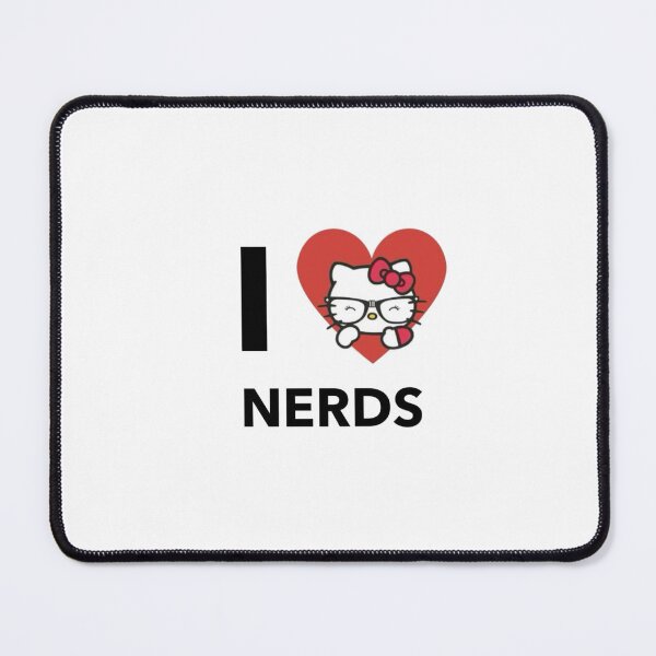 Item preview, Hello Kitty I Love Nerds Meme – Cute Nerdcore designed and sold by elwinadonburg.
