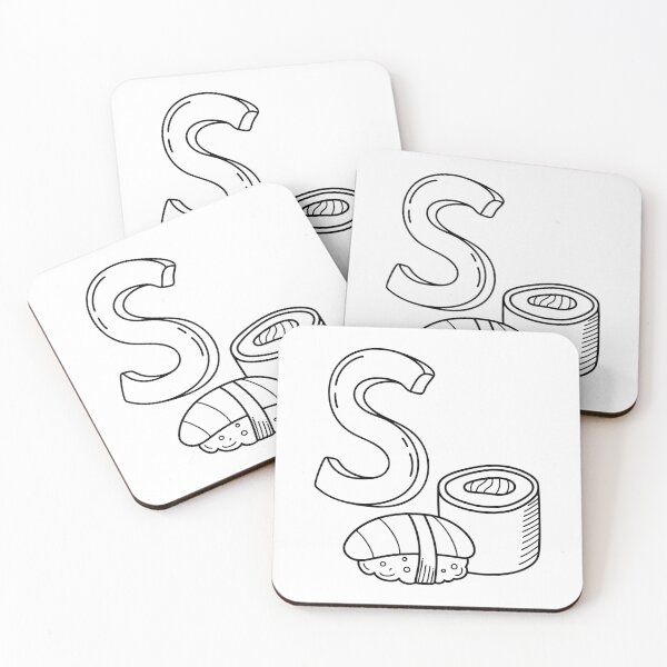 Item preview, An illustration of letter S stand for Sushi designed and sold by rasagamastore.