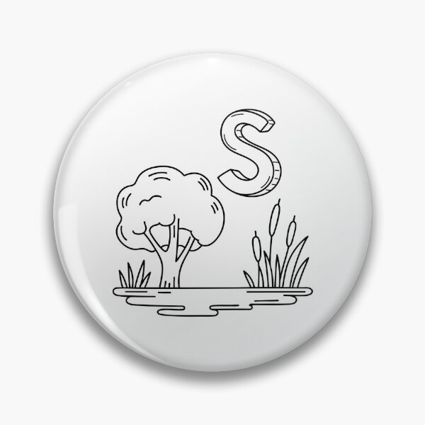 Item preview, An illustration of letter S stand for Swamp designed and sold by rasagamastore.