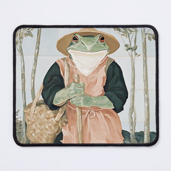 Item preview, The Cozy Cottagecore Frog designed and sold by bapupa.