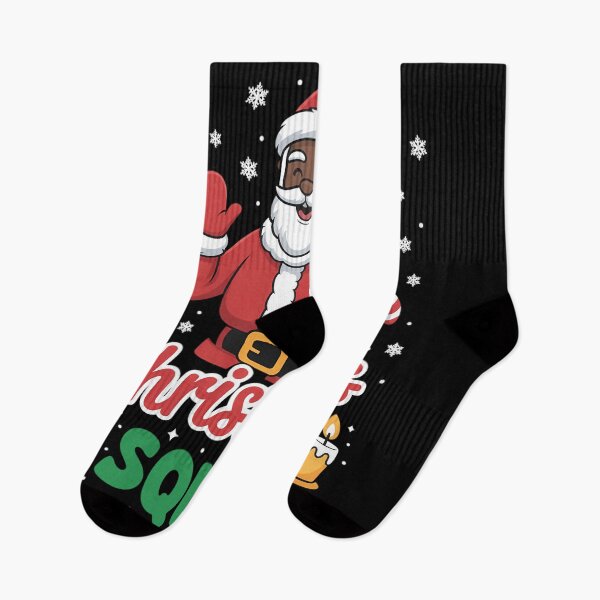 Item preview, Christmas Squad Santa Afro Man Proud Black African American designed and sold by tabdejinti.