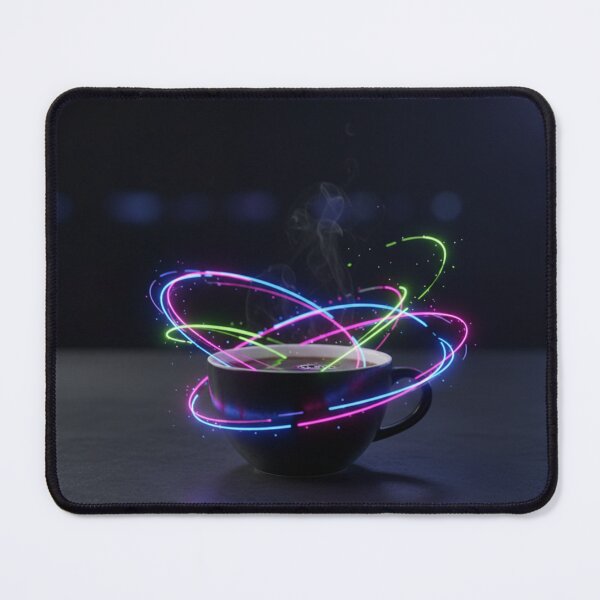 Item preview, Electrifying Neon Coffee Swirl designed and sold by tounm.