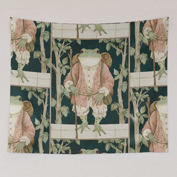 Item preview, The Whimsical Cottagecore Frog designed and sold by bapupa.