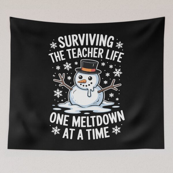 Item preview, Christmas Surviving Teacher Life Meltdown Xmas designed and sold by tabdejinti.