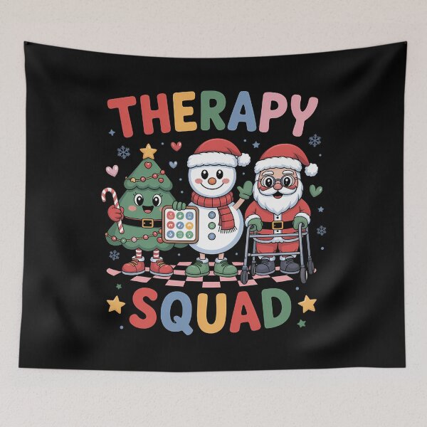 Item preview, Christmas Therapy Squad SLP OT PT Therapy Team Santa Snow designed and sold by tabdejinti.