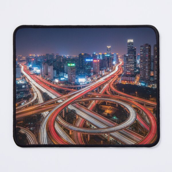 Item preview, Urban Pulse: Night Road Light Trails designed and sold by tounm.
