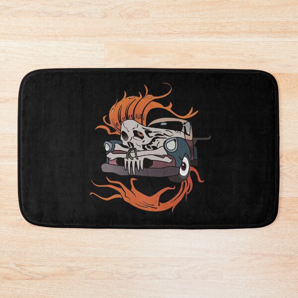 Item preview, Flaming Skull Car – Hot Rod Punk Design designed and sold by DG-ShopLT.