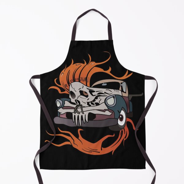 Item preview, Flaming Skull Car – Hot Rod Punk Design designed and sold by DG-ShopLT.